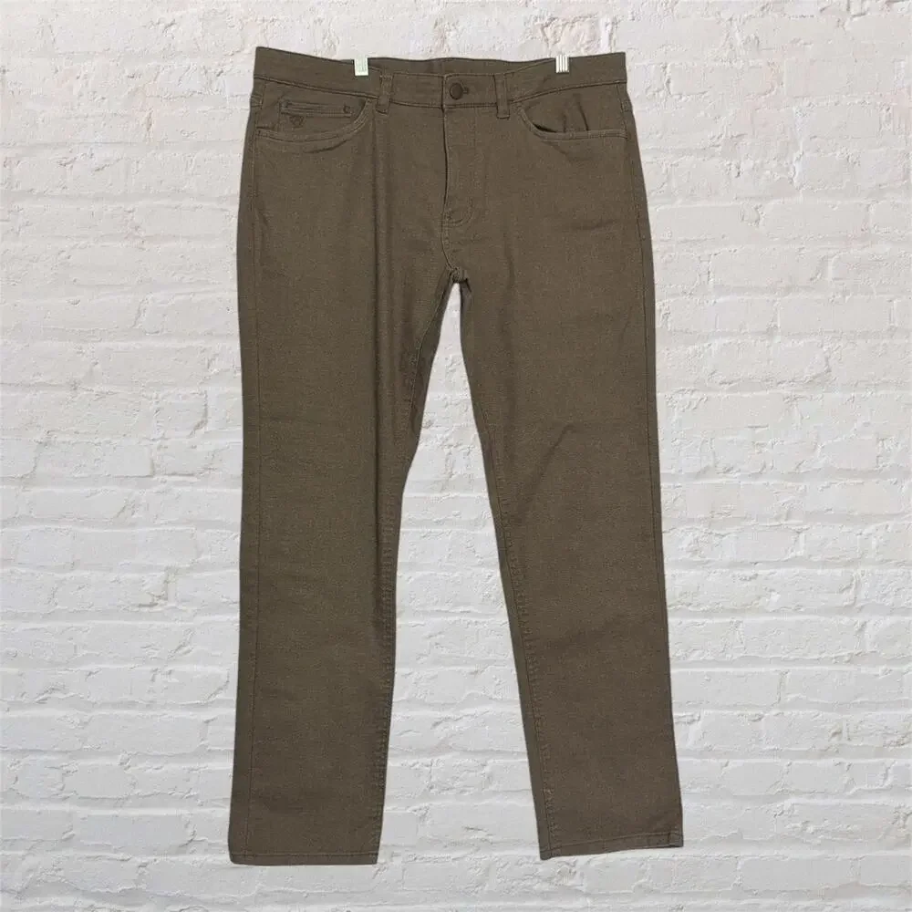 English Laundry Brown 36x32 Straight Fit Stretch Pants‎ Business Casual